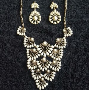 Necklace and earrings